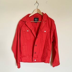 BDG Oversized Red Denim Jacket